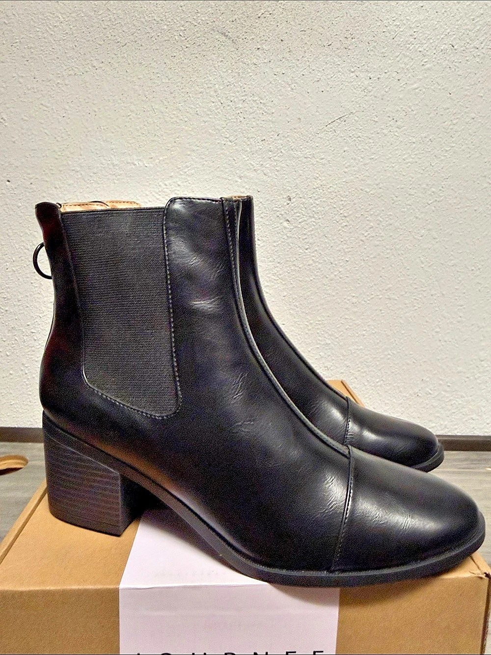Journee Collection Black Ankle Boots